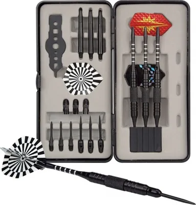 Produktbild von Dartset Full Range 23 Gramm schwarz 32-teilig schwarz