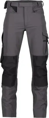 Obrázok produktu pre Strečové pracovné nohavice s vreckami na kolenách, ANTHRAZITE GREY/BLACK, veľkosť 66