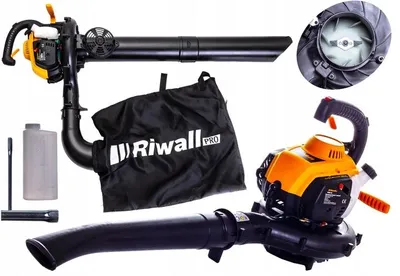 Zdjęcie produktu dla Dmuchawa spalinowa Riwall RPBV 26 set do liści odkurzacz metalowy nóż