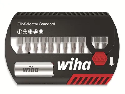 Produktbild von Wiha Bit Set FlipSelector Standard 25mm 13 teilig gemischt 39078