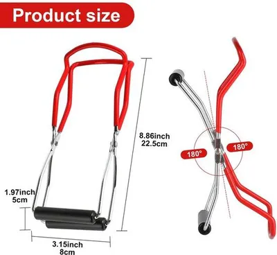 Obrázok produktu pre Unyqoos® Nástroj na vyberanie zaváranín, 22 cm – robustný nástroj z nehrdzavejúcej ocele s protišmykovou rukoväťou, určený na bezpečné vyberanie zaváraninových pohárov