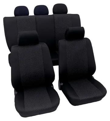 Produktbild von Auto Sitzbezüge Universal Komplett Set 11-teilig - Usedom grau, Eco Class mit SAB 1 Vario