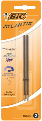 Obrázok produktu pre BiC® 8924101 Náplň do guľôčkového pera X-Smooth - 0,4 mm, čierna, blister po 2 kusoch
