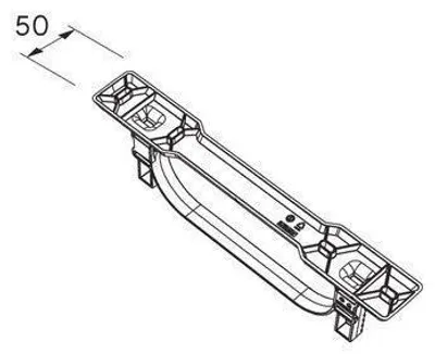 Produktbild von BORA EFMS/1 Ecotube Montageset flach (1Stk.)