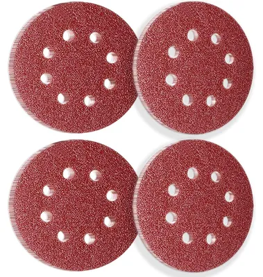 Schleifscheiben 125 mm, 50 Stück, Klett, Körnung 40, 8 Löcher