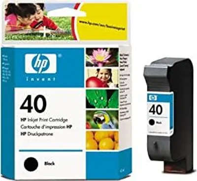 Produktbild von HP 40 Schwarz Original Tintenpatrone - 51640AE Black HP Deskjet
