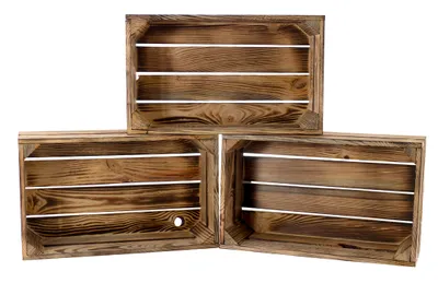 Produktbild von 3er Set geflammte Aufbewahrungskisten 47 cm Länge x 29 cm Breite x 15,7 cm Höhe