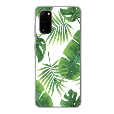 Produktbild von MuchoWow® Handyhülle Schutzhülle Hülle für Samsung Galaxy S20 Tropisch - Blätter - Muster Silikon Softcase Handy Hülle - Bild