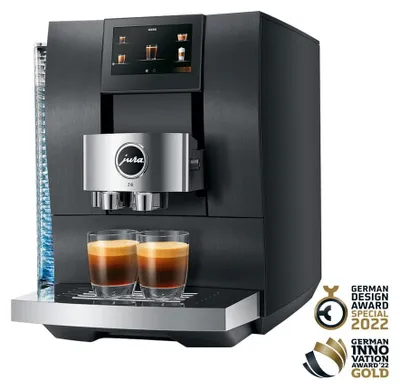 Zdjęcie produktu dla JURA Z10 (EA), Ekspres do espresso, 2,4 l, Ziarna kawy, Kawa mielona, Wbudowany młynek, 1450 W, Aluminium, Czarny