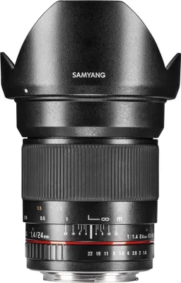Immagine prodotto di SAMYANG 24/1,4 Obiettivo DSLR Canon EF a fuoco manuale, obiettivo grandangolare nero, 7636 (1021513)