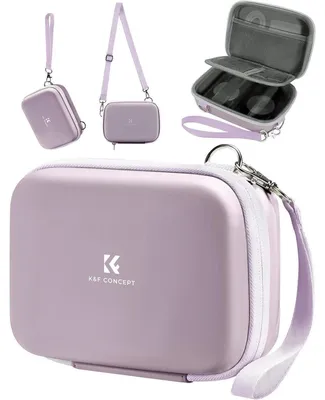 Produktbild von Digitalkamera Tasche Lila EVA Hartschale mit Schultergurt und Netzfach