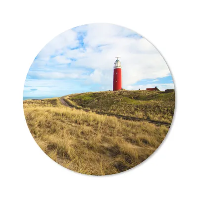 Produktbild von MuchoWow® Mauspad Mousepad Strand - Leuchtturm - Wolken 20x20 cm - Mousepads - Maus Mat - Pad - Mausunterlage - Schreibtischmatte