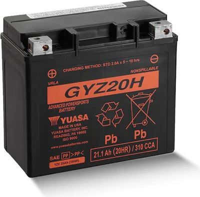 Obrázok produktu pre Batéria "YTX20H-BS", Yuasa, AGM, bezúdržbová, utesnená, štartovacia, odolná voči vibráciám