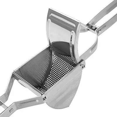 Productafbeelding van Unyqoos® Roestvrijstalen aardappelpers - Keukenpers voor aardappelen, fruit en groenten, vaatwasmachinebestendig, antisliphandgrepen, 28 x 8 x 10,5 cm