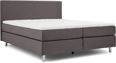 Produktbild von Kaiser Möbel Boxspringbett 180x200cm mit matratze+topper, Schlafzimmerbett SAVANA Braun