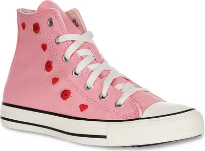 Image de Converse All Star A12624C Heart & Roses en rose pour enfants - 4.5 UK - 37.5 EU - 5 US / Pinkmulti