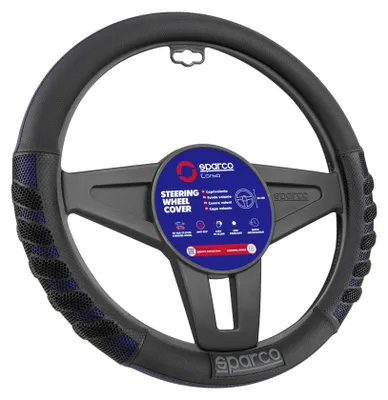 Immagine prodotto di Coprivolante Sparco SPS101, universale, auto, blu e nero, non sbiadisce
