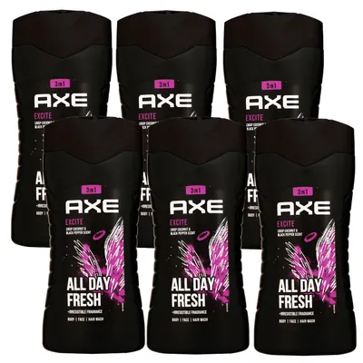 Produktbild von 6x Axe Douchegel - Excite 250 ml