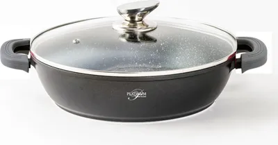 Produktbild von 28 cm Schmorpfanne Bräter Bratpfanne Servierpfanne Schmortopf Schmorkasserolle