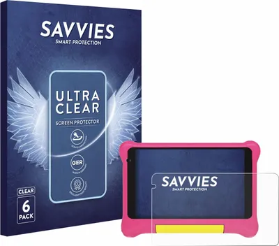 Produktbild von 6x Für Happybe Kids Tablet 7" Schutzfolie Savvies Displayschutz Display Schutz Folie Klar Transparent