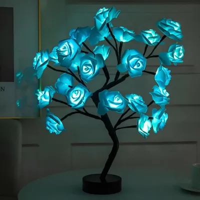 Produktbild von LED-Lampe mit Rosen USB LED-Nachtlicht