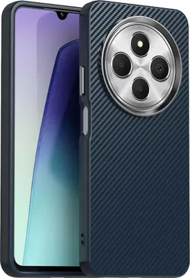 Immagine prodotto di Custodia per Xiaomi Redmi 14C / Xiaomi Poco C75 - Cover posteriore Phonesta IMD Carbon Fiber - Blu scuro