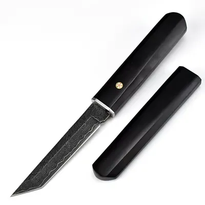 Obrázok produktu pre Outdoorový nôž ON-31699 - Čierna, Damašková čepeľ KP31699