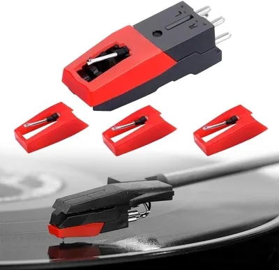 Produktbild von Plattenspielernadel 4 Stück, mit Ersatznadel, für Plattenspieler, für Musikliebhaber