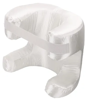 Produktbild von Ergonomisches Kissen aus Memory-Schaum mit Seidenbezug für Rückenschläfer