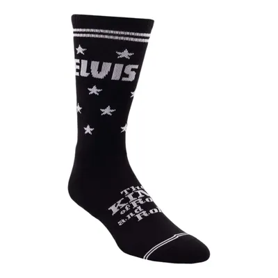 Produktbild von Socken Elvis Presley Fanartikel Elvis the King Strümpfe in schwarz in 40-46 im