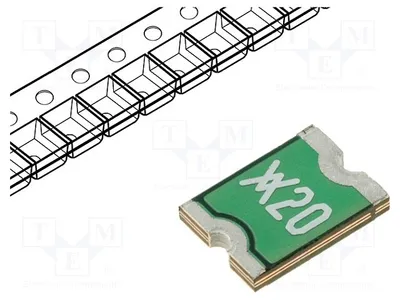 Zdjęcie produktu dla 1 x Bezpiecznik: PTC, polimerowy, 2A, RF1410-000, bezpieczniki polimerowe typu SMD