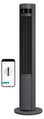 Produktbild von Duux Elevate Smart – Leiser Turmventilator mit Ionisator – 26 Geschwindigkeitsstufen & Schlafmodus - Grau