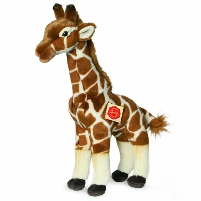 Produktbild von Teddy Hermann Giraffe, Kuscheltier, Stofftier, Plüschtier, Wildtier, stehend, Plüsch, Braun gemustert, 38 cm, 90587