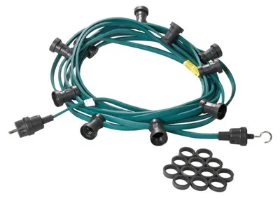 Produktbild von Illu-/Partylichterkette 20m - Außenlichterkette grün -  Germany - 40 x E27 Schraubfassung