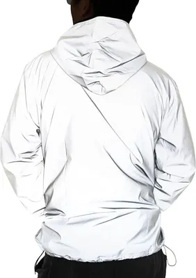 Produktbild von Reflektierende Herbstjacke, winddicht, lockerer Fit mit Kapuze, nachtleuchtend