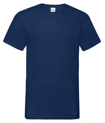 Obrázok produktu pre Fruit of the Loom – Tričko „Valueweight“ s výstrihom do V pre mužov/ženy Uni LT2574 (XXL) (námornícka modrá)