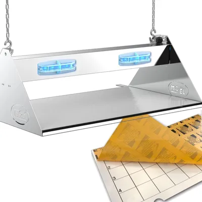 Zdjęcie produktu dla Lampa owadobójcza lepowa 16W UV A HACCP LED IP65 profesjonalna na muchy osy owady MO EL