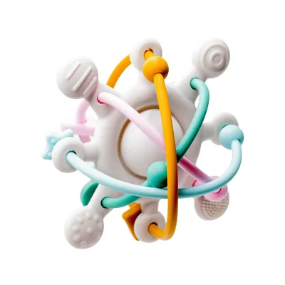 Produktbild von Bitey - Rassel - Beißring Baby - Montessori-Spielzeug - BPA-frei - Greif- und Beißspielzeug - Geschenk zur Mutterschaft - Geschenk zur Babyparty