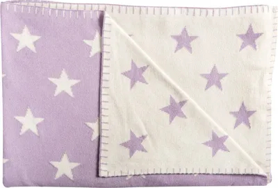 Produktbild von Schardt Baby Kuscheldecke Big Star 95x120 cm, lila