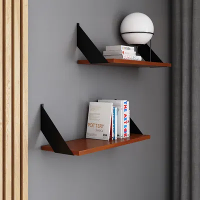 Obrázek produktu pro AKKE Locarno Závěsná police FLAT moderní LOFT-style DxŠ: 60x20 cm