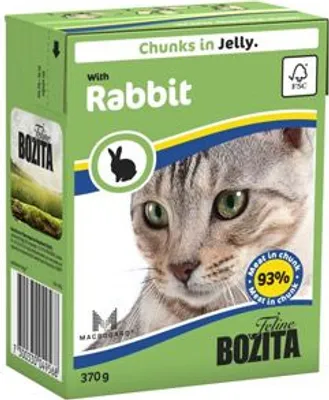 Obrázok produktu pre Bozita 4916, Dospelý, Akékoľvek plemeno, Zajac, 370 g, Bez obilnín, Neobsahuje sóju