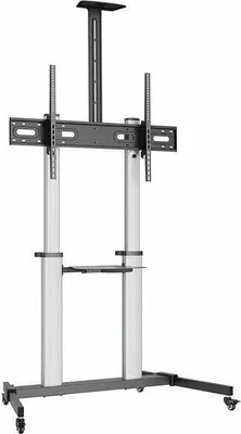 Zdjęcie produktu dla Equip 650631, 2,54 m (100"), 200 x 200 mm, 1000 x 600 mm, -10 - 5°, Aluminium, Plastik, Stal nierdzewna, Czarny