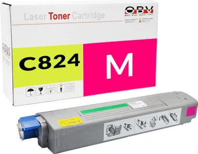 Produktbild von Kompatibler Toner für OKI C824dn ersetzt 47095702 Magenta - ca. 5000 Seiten