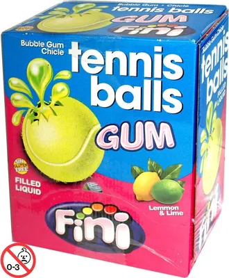 Produktbild von Fini Sport Balls Kaugummi Tennisball Bubble Gum 200 Stk