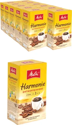 Image de MELITTA Café filtre Harmonie décaféiné café torréfié moulu 12x500g doux