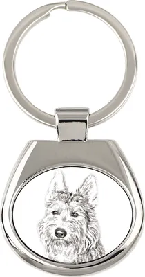 Produktbild von Berger de Picardie, Berger Picard - Schlüsselanhänger mit Hund, Anhänger mit Aufdruck, personalisierter Anhänger der Marke Art-Dog