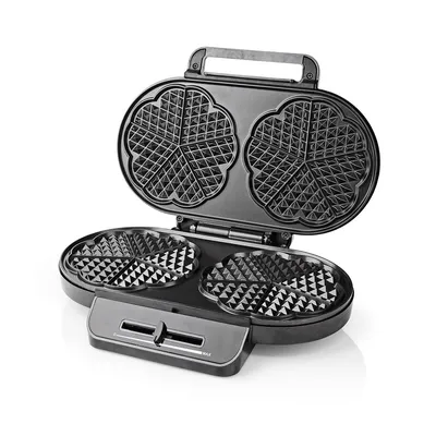 Zdjęcie produktu dla Nedis KAWP110FBK, 2 gof., Czteroczęściowy, Czarny, Srebrny, 12 cm, Metal, Plastik, Zasilanie, Ready