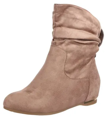 Produktbild von Elara Damen Stiefeletten Boots Keilabsatz Chunkyrayan C270 Khaki-36