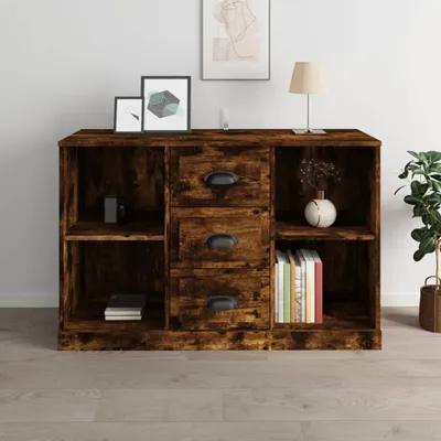 Produktbild von vidaXL Sideboard Räuchereiche 104,5x35,5x67,5 cm Holzwerkstoff