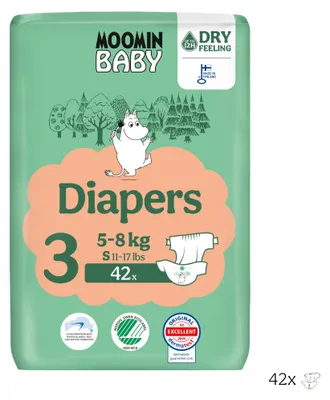 Produktbild von Moomin Baby - Moomin - Eco  windeln - Maat 3 - 5 t/m 8 kg